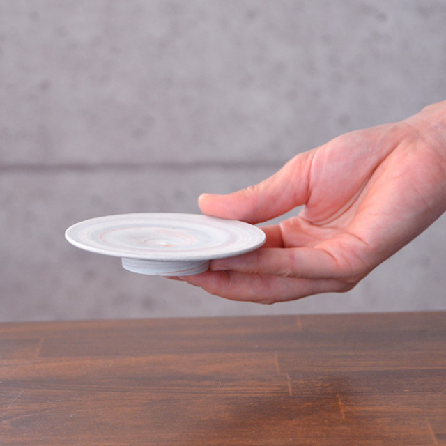 和食器　練込小皿　作家「荒木漢一」
