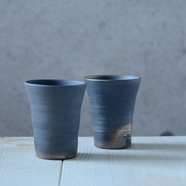和食器　焼締フリーカップ　作家「荒木漢一」