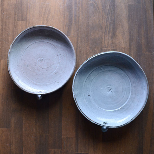 和食器　塩釉片口六寸皿（KIA-099）　作家「荒木漢一」