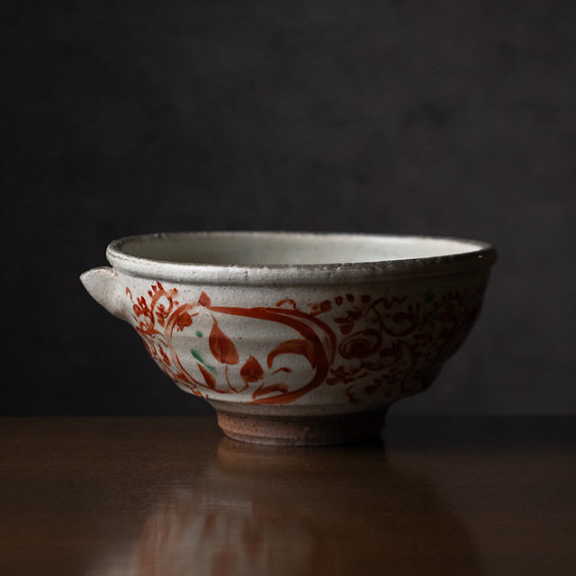 赤絵片口鉢（KIA-114） 作家「荒木漢一」