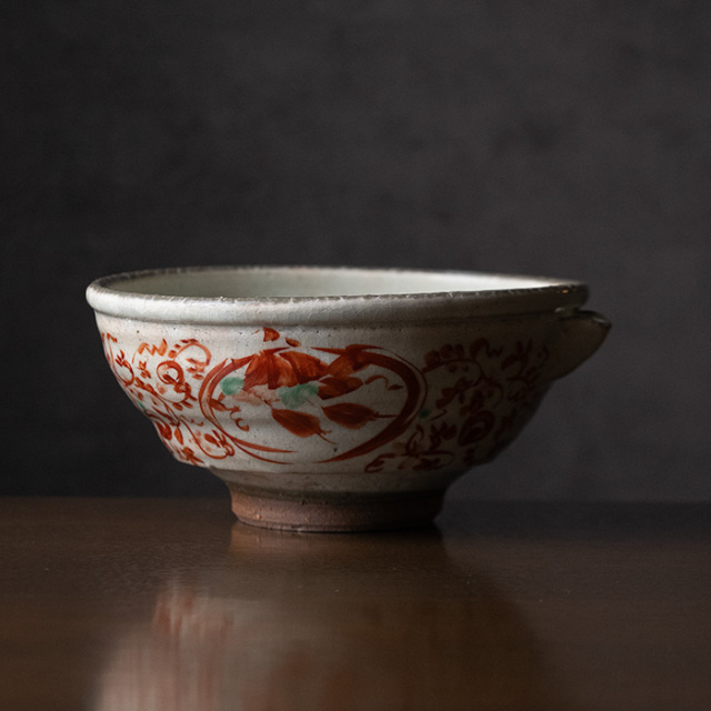 赤絵片口鉢（KIA-114） 作家「荒木漢一」