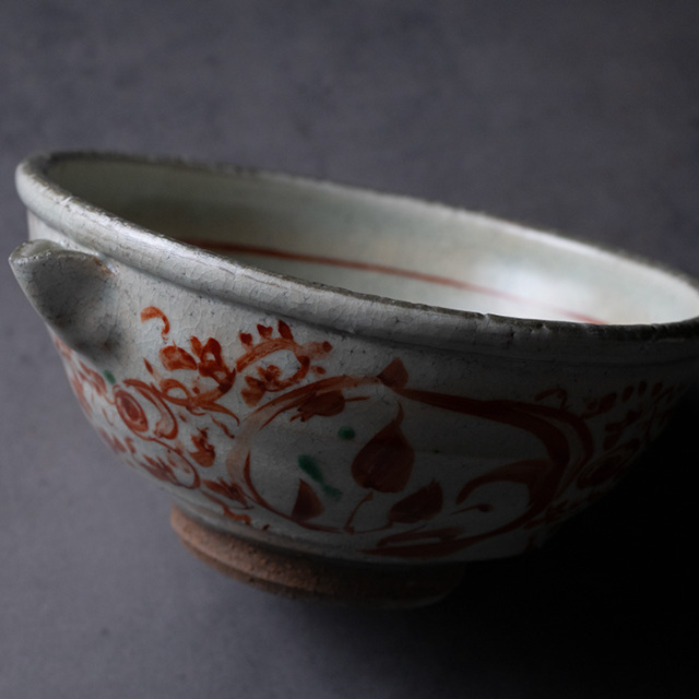 赤絵片口鉢（KIA-114） 作家「荒木漢一」