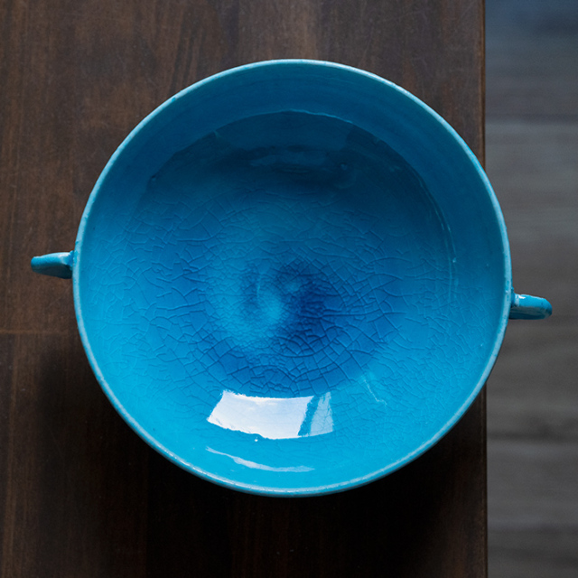 和食器 ｜ スープボウル トルコブルー耳付鉢（KIA-144） 作家