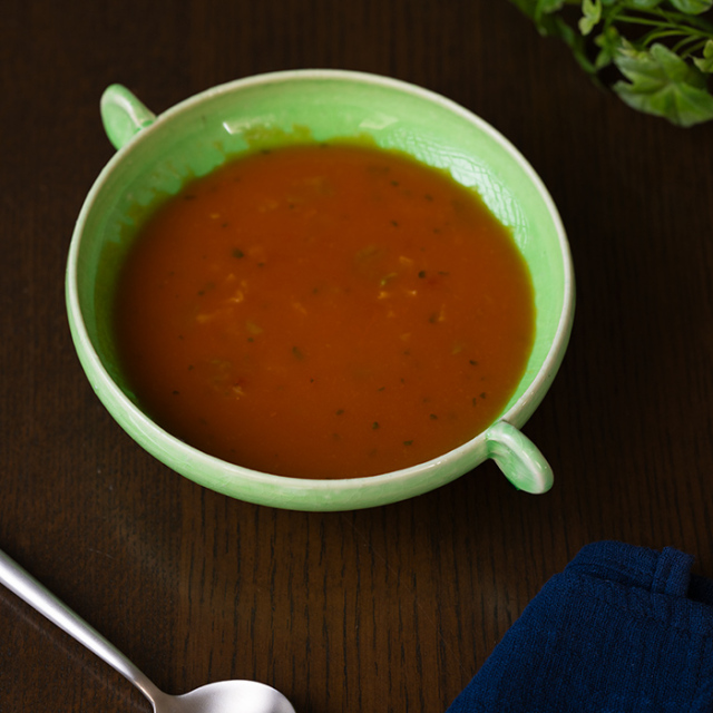 グリーン　スープカップ