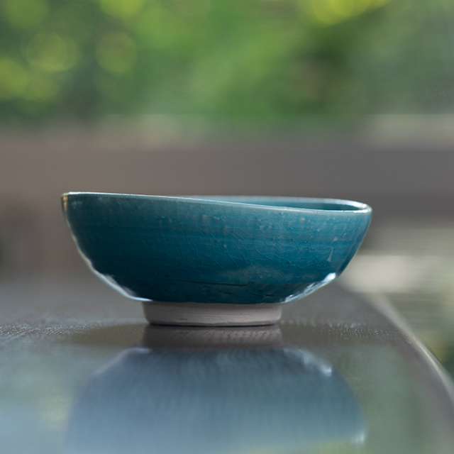 中国古玩　哥窯青磁ひび焼き鉢　横幅11㎝　東Y6-0313☆2Fタニチ 中国古玩 哥窯青磁ひび焼き鉢 横幅11㎝ 東Y6-0313☆2F