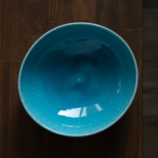 荒木義隆 トルコブルー楕円鉢 中鉢 | トルコブルー楕円鉢（KIA-151） 作家「荒木漢一」