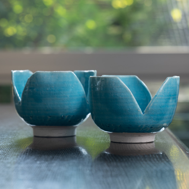 小鉢 | トルコブルー割山椒（KIA-152） 作家「荒木漢一」