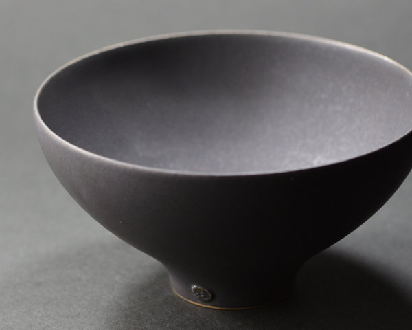和食器 黒釉めしわん(大) 作家「木下和美」