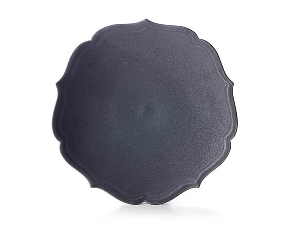 和食器 黒釉輪花鉢 作家「木下和美」 