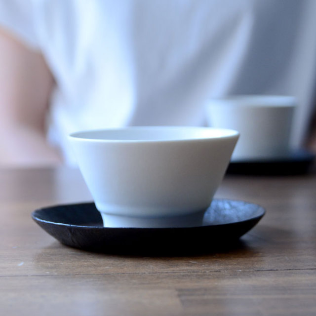 乾漆銘々皿　作家「野口健」