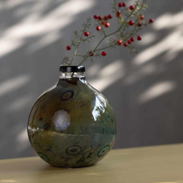 ガラス | 凛彩花器（KOK-112） 作家「岸本耕平」