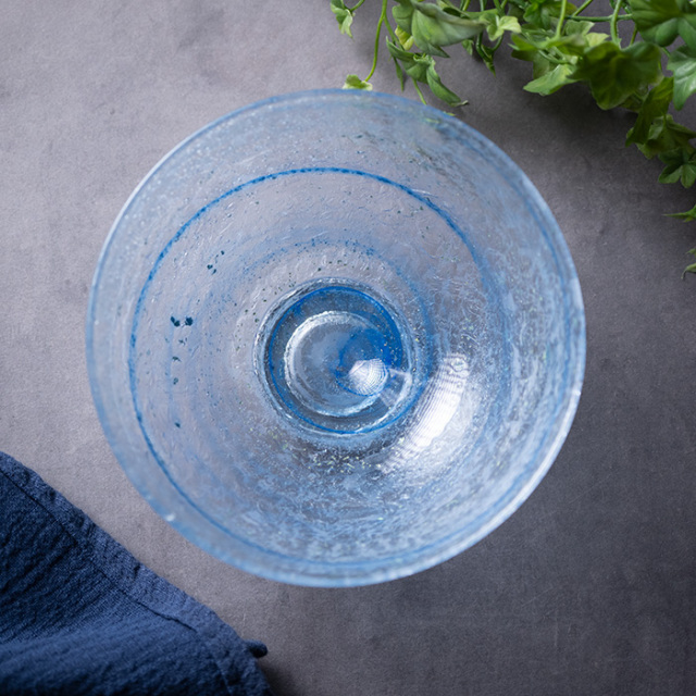 ガラス抹茶茶碗 | ガラス茶碗「金彩ブルー」（KOK-135） 作家