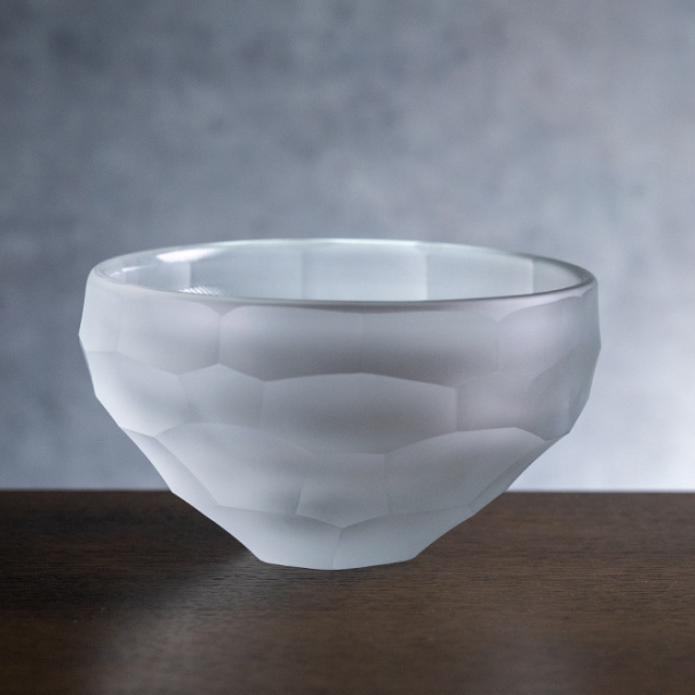 ガラス ボウル | 鉢「面カット」（KOK-306） 作家「岸本耕平」