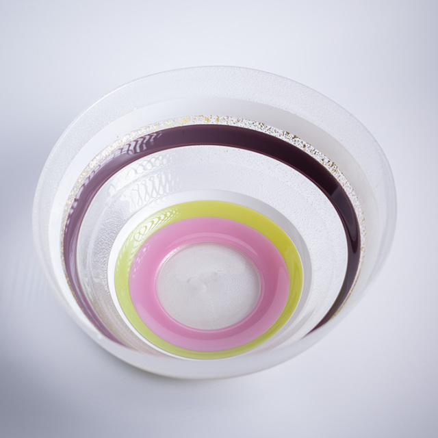 ガラス　花器　作家