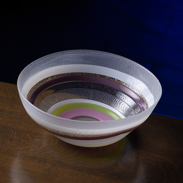 ガラス　花器　作家
