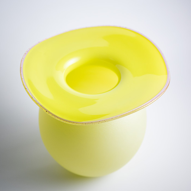 ガラス　花器　作家