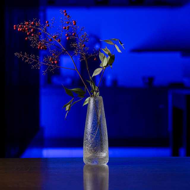 ガラス　花器　作家