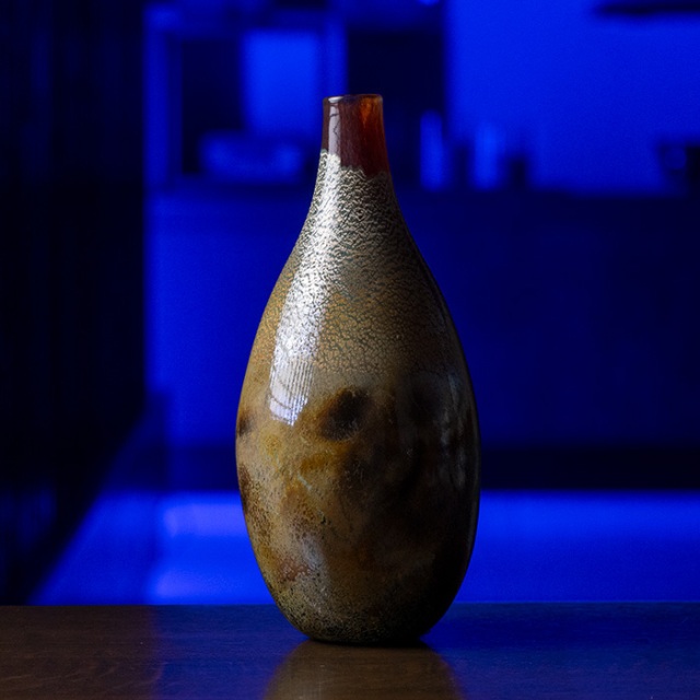 ガラス　花器　作家