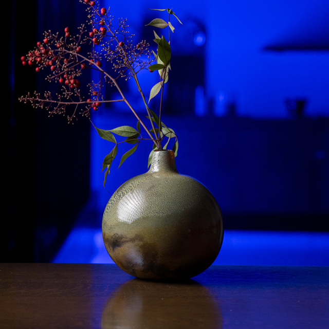 ガラス　花器　作家