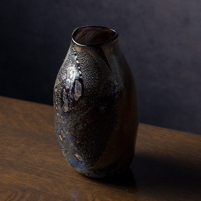 ガラス　花器　作家