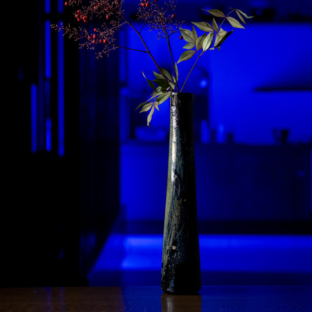 ガラス　花器　作家