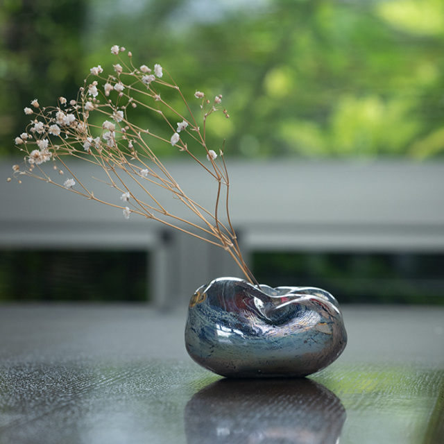 ガラス　花器　鉢