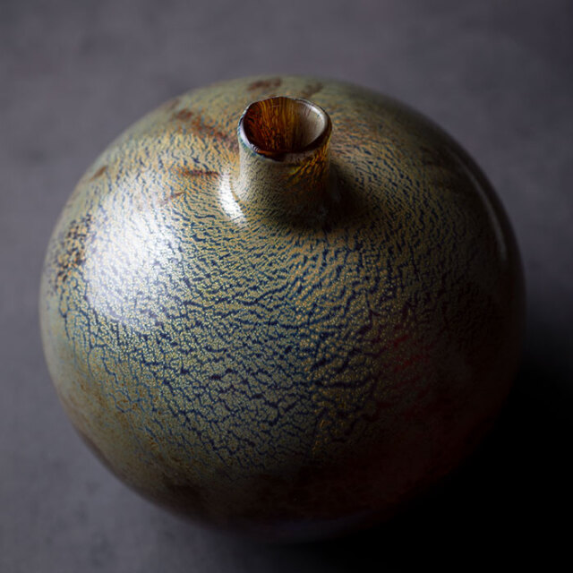 ガラス　作家　花器