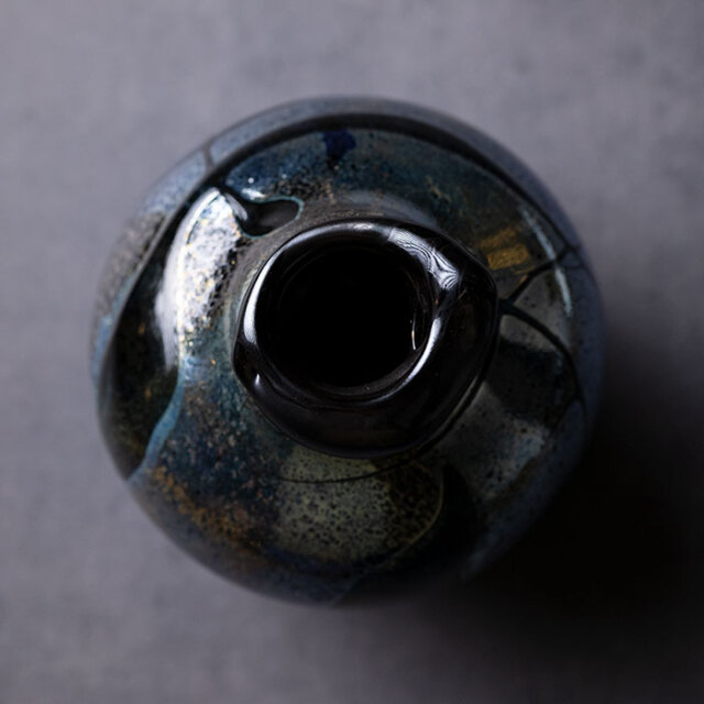 花入 | 青銀花器（KOK-387） 作家「岸本耕平」