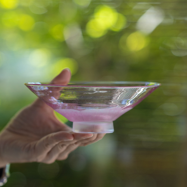 ガラス抹茶茶碗 | 茶碗「花模様」（KOK-401） 作家「岸本耕平」