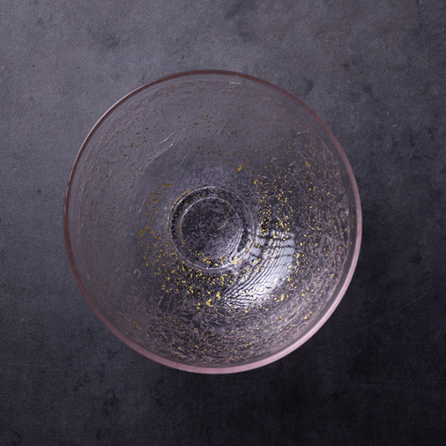 ガラス　抹茶茶碗