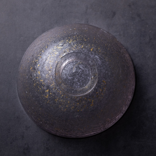 ガラス　抹茶茶碗