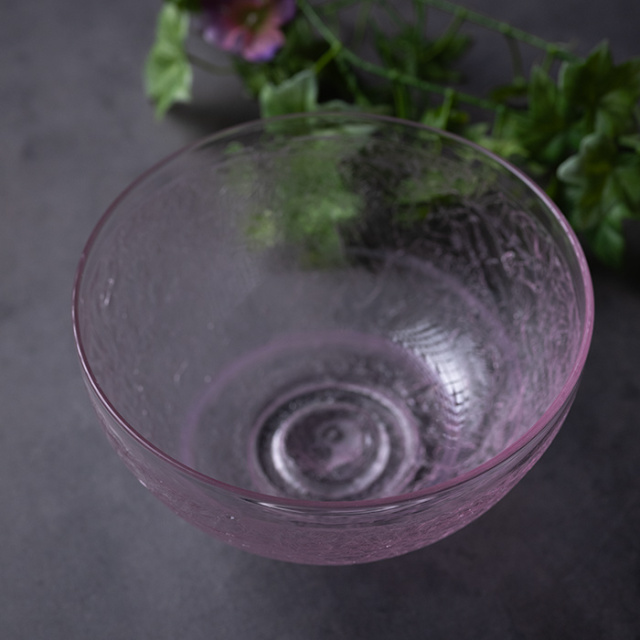 ガラス　抹茶茶碗