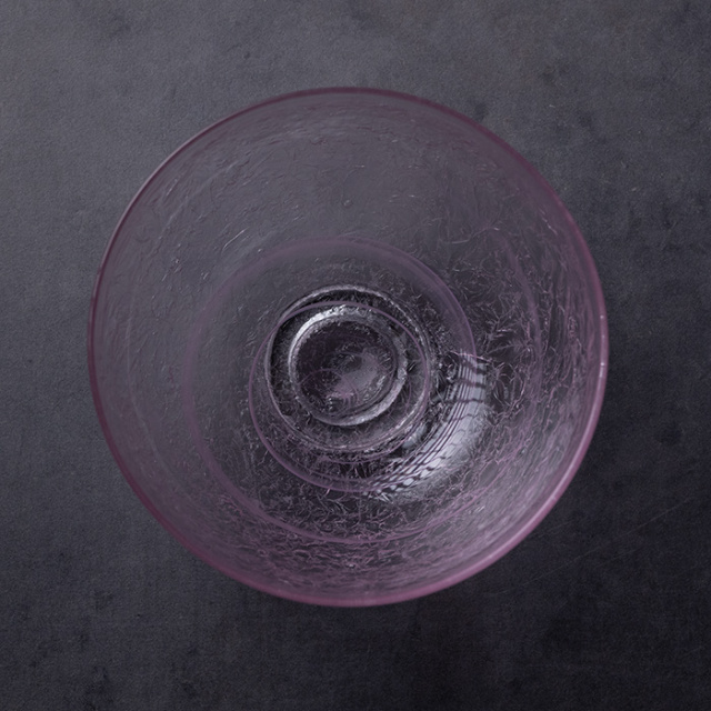 ガラス　抹茶茶碗