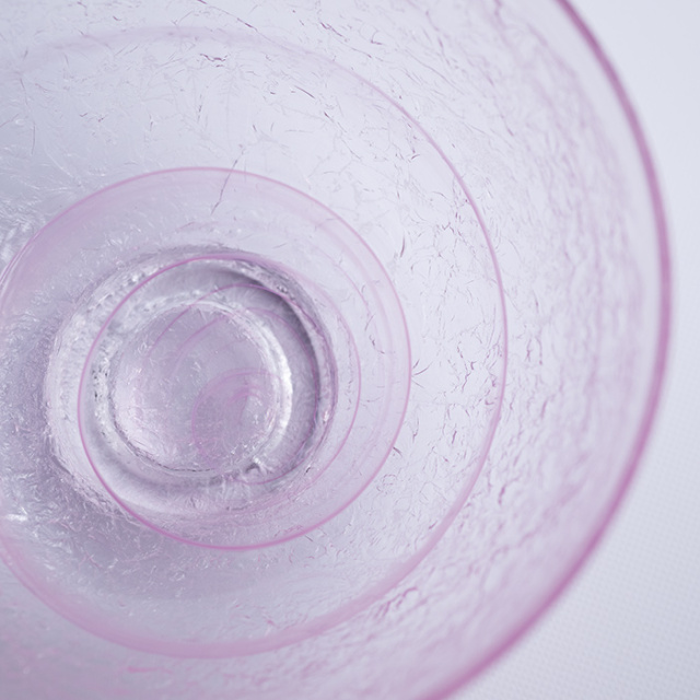 ガラス　抹茶茶碗