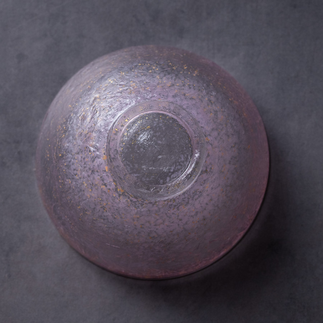 ガラス　抹茶碗　　作家