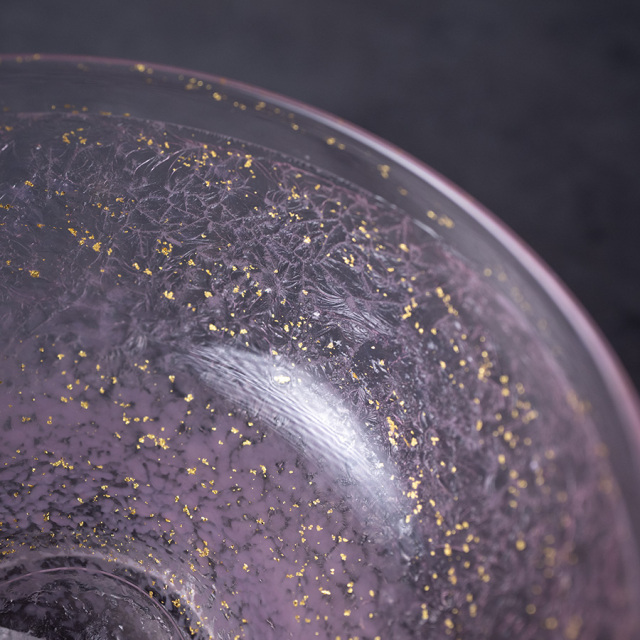 ガラス　抹茶碗　　作家
