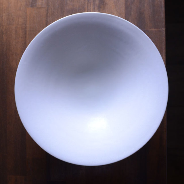 和食器 白磁八寸平鉢 作家「竹内紘三」