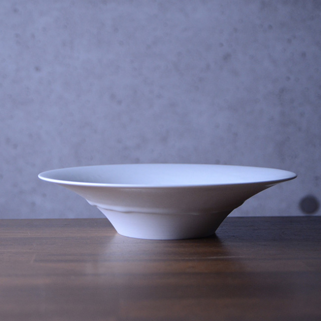和食器 白磁七寸平鉢 作家「竹内紘三」