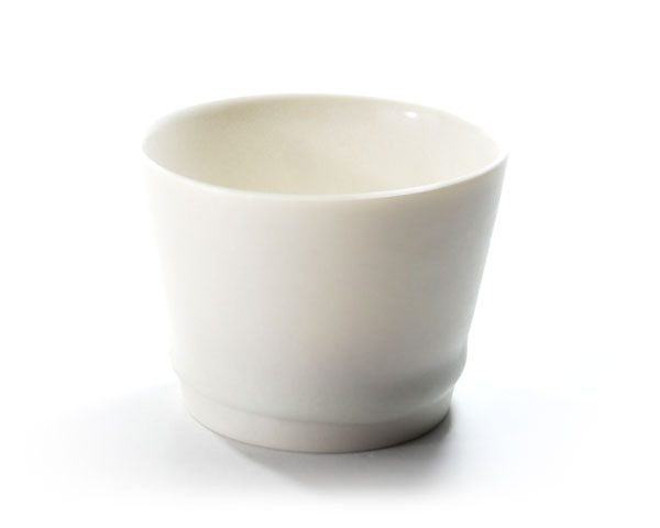 和食器　白磁ぐい呑　作家「竹内紘三」