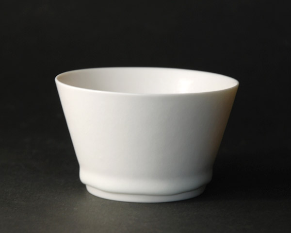 白磁湯呑　作家「竹内紘三」