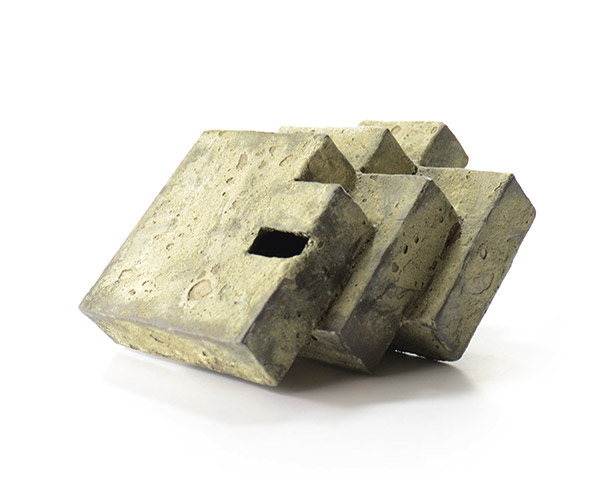 花器-黒土花器 作家「竹内紘三」