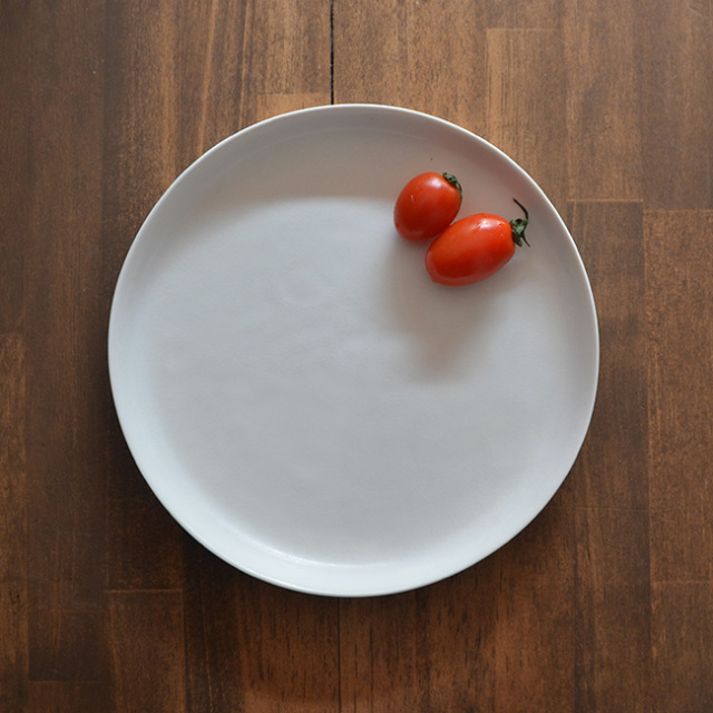 白磁 Low Rise Plate (Ｍ) 作家「竹内紘三」