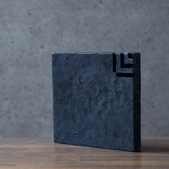 黒土掛花入 No.1　作家「竹内紘三」