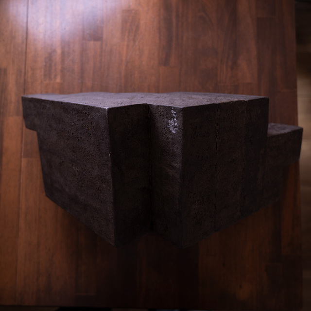 壺　花器　土器？ 黒土花器《現蹟》(KT-223) 作家「竹内紘三」