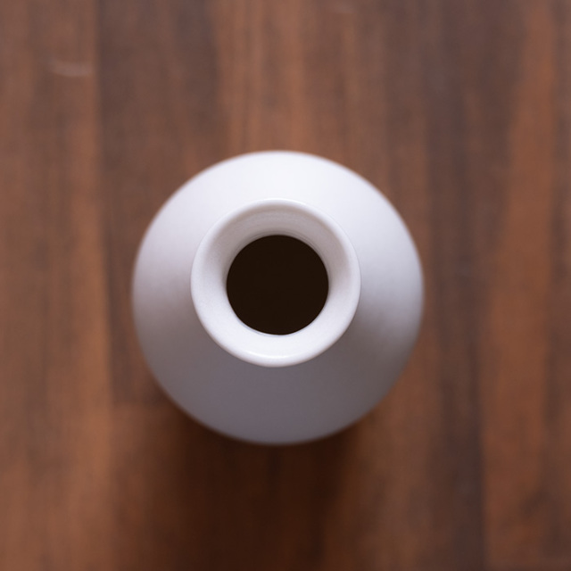 白磁一輪挿し(KT-224) 作家「竹内紘三」