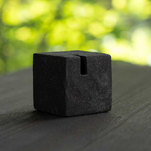 黒竹の花器 黒土花器 (KT-290) 作家「竹内紘三」