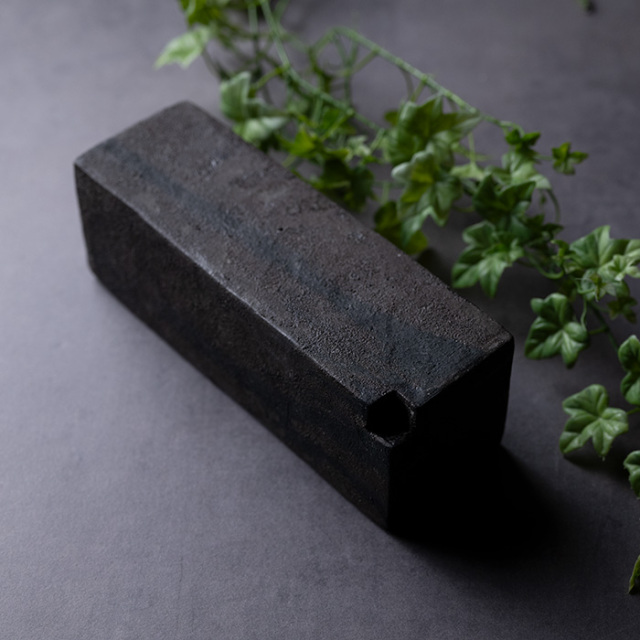 黒檀　花器 黒檀 花瓶 特大花器 唐木花台 紫丹2号 セット - メルカリ