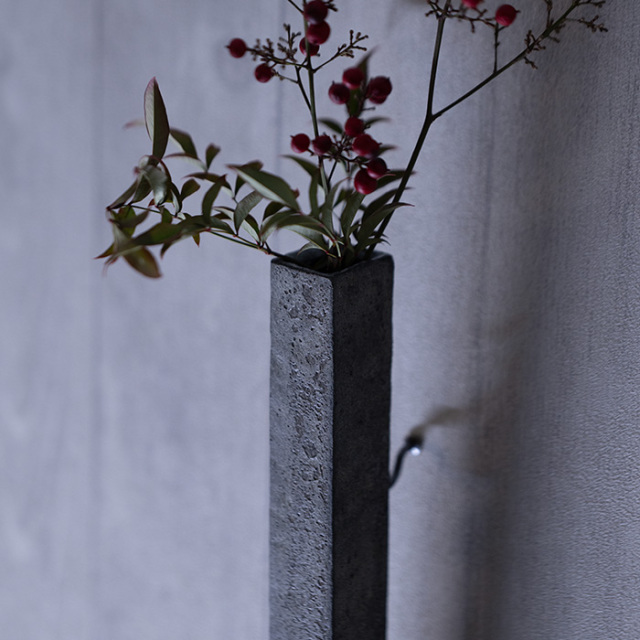黒土棒掛花入 (KT-305) 作家「竹内紘三」