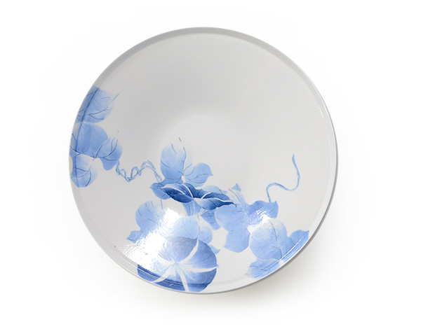 染付高杯 「朝顔の彼方」