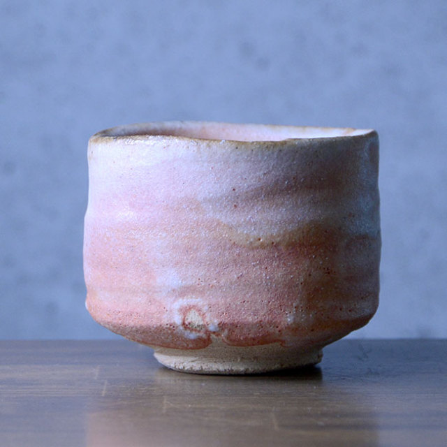 伊賀志野茶碗（共箱付A）　作家「新学」 